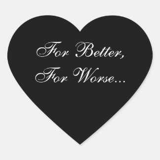 Weddenschap Hearts Wedding Promise Uitnodigingszeg Hart Sticker