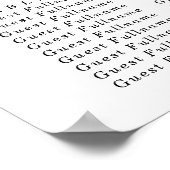 Weddenschap herfstroze roze zitplaatsen poster (Hoek)