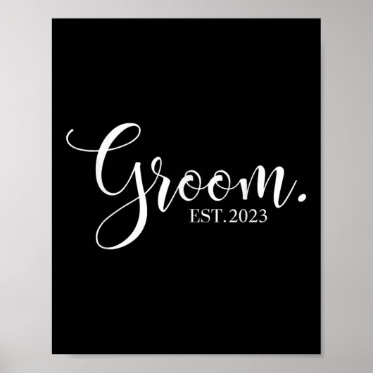 Weddenschap Honeymoon Bachelor Fiancé Hubby Groom Poster (Voorkant)