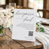 Weddenschap Honeymoon Fonds dat goed moderne gebar Reclamebord Met Voetstuk