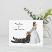 Weddenschap Humor op uitnodiging (Staand voorkant)