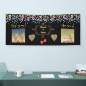 Weddenschap, huwelijksdag, bruiloft spandoek (Beurs)