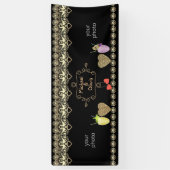 Weddenschap, huwelijksdag, bruiloft spandoek (Verticaal)