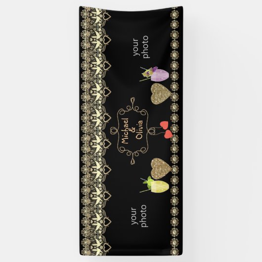 Weddenschap, huwelijksdag, bruiloft spandoek (Verticaal)