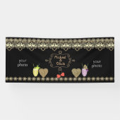 Weddenschap, huwelijksdag, bruiloft spandoek (Horizontaal)