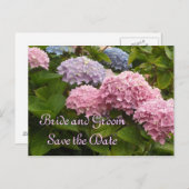 Weddenschap Hydrangeas Save the Date Aankondigingskaart (Voorkant / Achterkant)