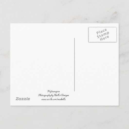 Weddenschap Hydrangeas Save the Date Aankondigingskaart (Achterkant)