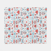 Weddenschap Icons fleece dekens (Voorkant (Horizontaal))