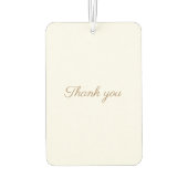 Weddenschap Ik hou van je mooie floral Bedankt Luchtverfrisser (Achterkant)