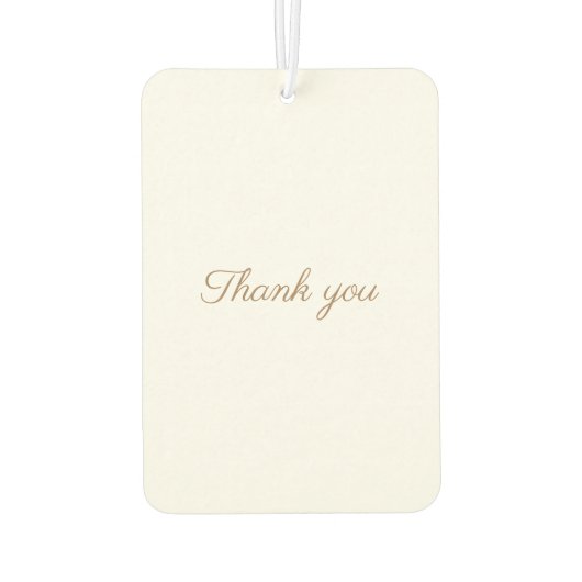 Weddenschap Ik hou van je mooie floral Bedankt Luchtverfrisser (Achterkant)