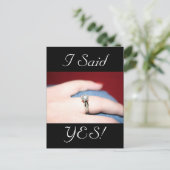 Weddenschap Ik zei ja Briefkaart (Staand voorkant)