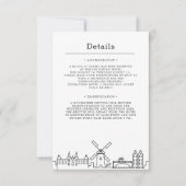 Weddenschap in Amsterdam | Uitnodiging voor detail (Voorkant)