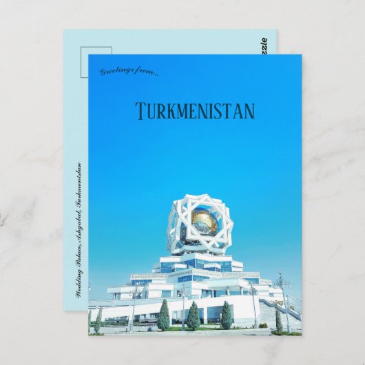 Weddenschap in Ashgabat Turkmenistan Briefkaart (Voorkant / Achterkant)