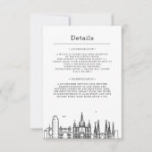 Weddenschap in Barcelona | Uitnodiging voor detail (Voorkant)