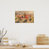 Weddenschap in de regio Orel Poster (Keuken)