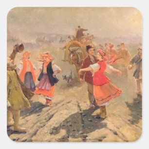 Weddenschap in de regio Orel Vierkante Sticker