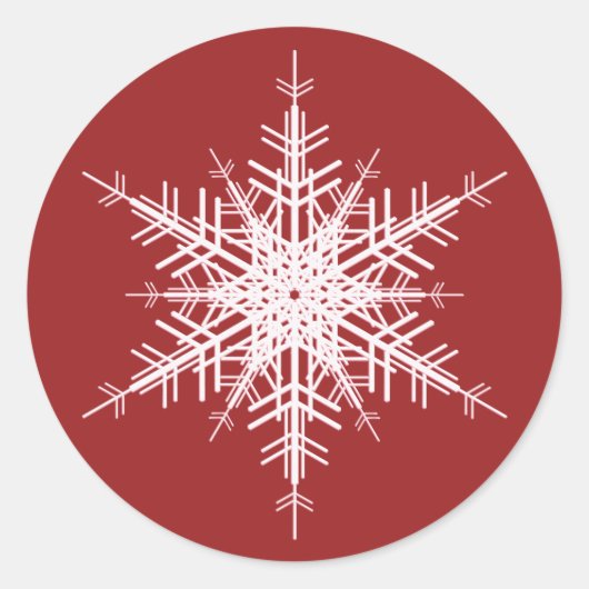 Weddenschap in de wintersticker ronde sticker (Voorkant)