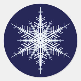 Weddenschap in de wintersticker ronde sticker