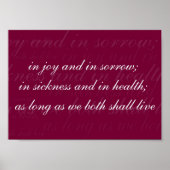 Weddenschap in de ziektemagenta poster (Voorkant)