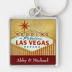 Weddenschap in Fabulous Las Vegas -  strepen Sleutelhanger