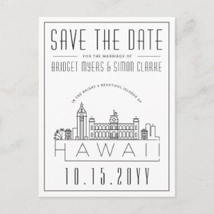 Weddenschap in Hawaï   De gestileerde Veldlijn spa Briefkaart