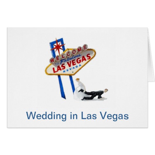Weddenschap in Las Vegas, Bride dragging Groom Kaa (Voorkant Horizontaal)