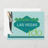 Weddenschap in Las Vegas Bride & Groom i do Briefk Briefkaart (Voorkant / Achterkant)