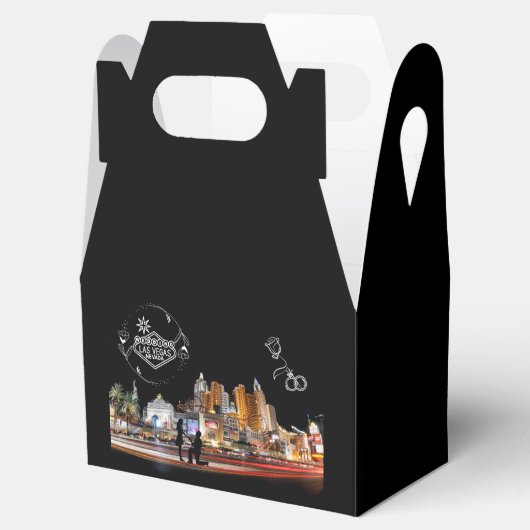 Weddenschap in Las Vegas Favor Box Bedankdoosjes (Geopend)