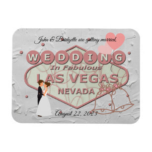 Weddenschap in Las Vegas Foto Magnet Magneet