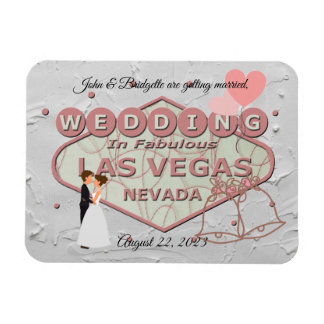 Weddenschap in Las Vegas Foto Magnet Magneet