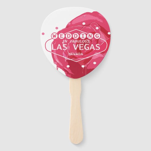 Weddenschap in Las Vegas Handwaaier (Voorkant)