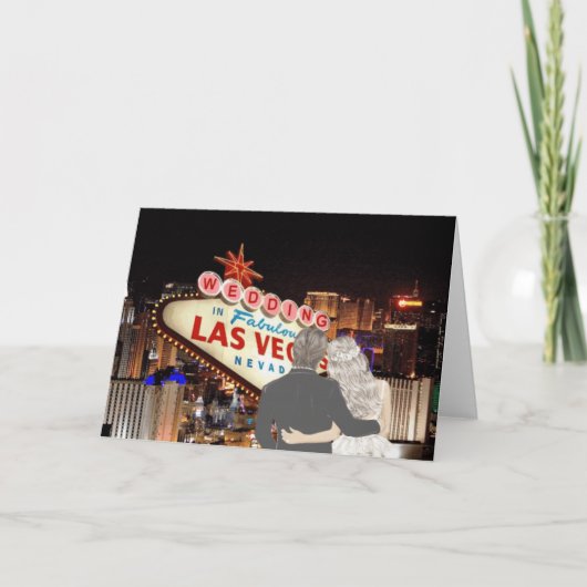 Weddenschap in Las Vegas Kaart (Voorkant)