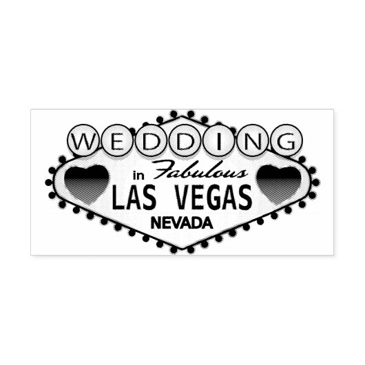 Weddenschap in Las Vegas Rubberstempel (Afrduk)