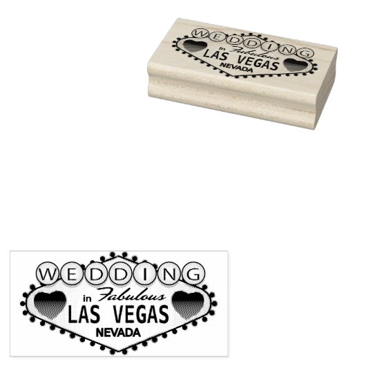 Weddenschap in Las Vegas Rubberstempel (Gestempeld)