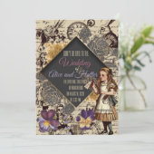 Weddenschap in Wonderland Kaart (Staand voorkant)