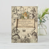 Weddenschap in Wonderland Kaart (Staand voorkant)