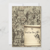 Weddenschap in Wonderland Kaart (Achterkant)