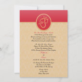 Weddenschap Indische stijl Vlat Uitnodiging (Voorkant)