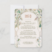 Weddenschap InFO Daisy Art Nouveau door Mucha Kaart (Voorkant)