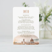 Weddenschap InFO en Details Florence Italië Kaart (Staand voorkant)
