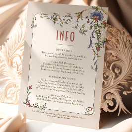 Weddenschap InFO Victoriaans Belle Epoche Kaart