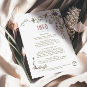 Weddenschap InFO  Victoriaans Belle Epoche Kaart