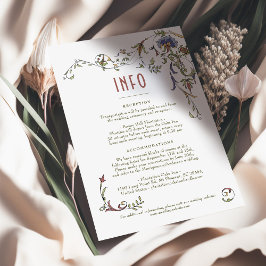 Weddenschap InFO  Victoriaans Belle Epoche Kaart