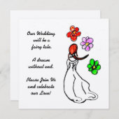 Weddenschap Informal Art Deco Uitnodiging (Voorkant / Achterkant)