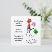 Weddenschap Informal Art Deco Uitnodiging (Staand voorkant)