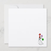 Weddenschap Informal Art Deco Uitnodiging (Achterkant)