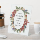 Weddenschap Inspirerend kerstfeestdag Reclamebord Met Voetstuk (Insitu)