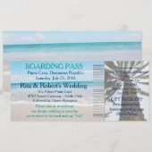 Weddenschap-instapkaart Ticket-Destination Kaart (Voorkant / Achterkant)