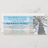 Weddenschap-instapkaart Ticket-Destination Kaart (Voorkant)