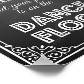 Weddenschap: "Je kunt je stoel hier vinden" Poster (Hoek)